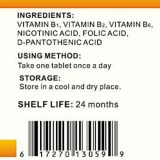 Organic Greek Vitamin B Complex Natural Non GMO Supports Production of Energy , Red Blood Cells, Healthy Nervous System and Energy Metabolism