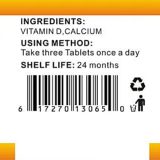 Organic Greek Calcium And Vitamin D 500mg (Pack of 3)