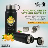 Organic Greek Black Vitamin Bottles® + 2 Extra Filter